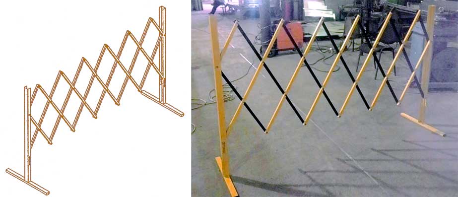 Новая продукция — раздвижные заграждения (фан-барьеры)