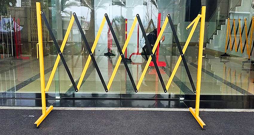 Раздвижные мобильные заграждения