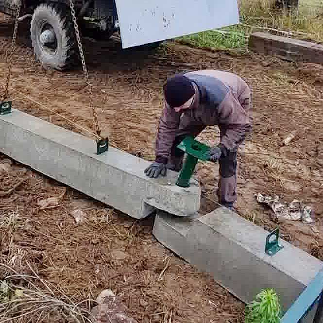 Новая продукция — мобильный быстровозводимый бетонный фундамент