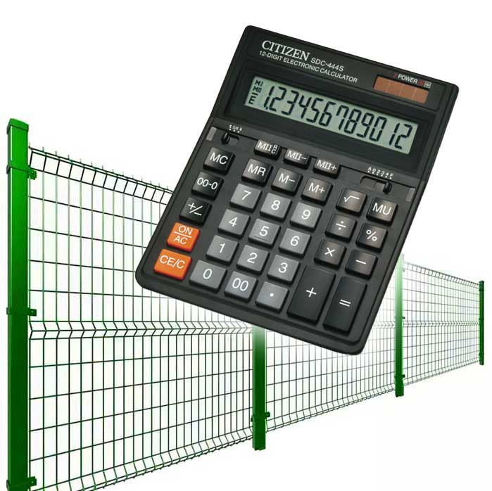 Расчет стоимости заграждения из 3D панелей