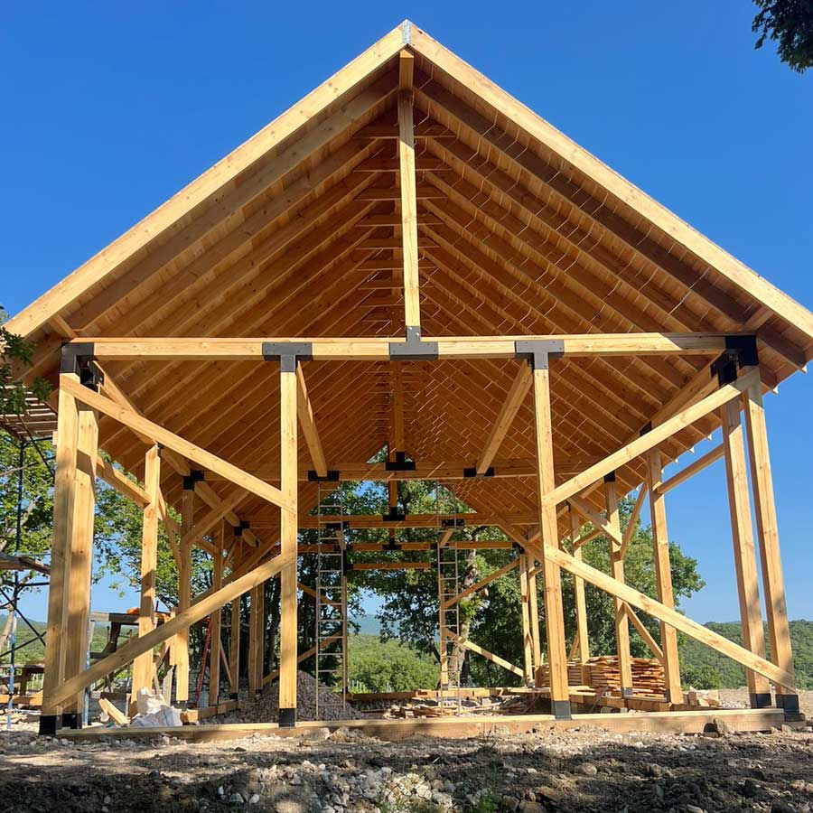 Дом из бруса с коннекторами своими руками: наш заказчик делится результатом