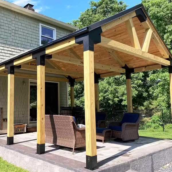 Постройки с применением металлических коннекторов