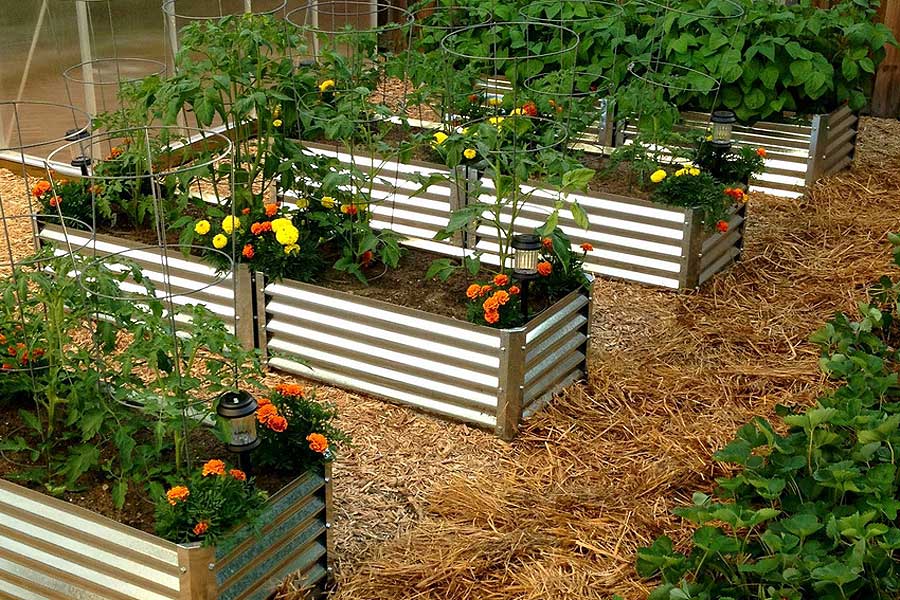 Оцинкованные ограждения для грядок