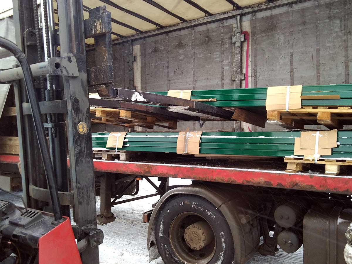 Столбы для забора — отгрузка заказчику