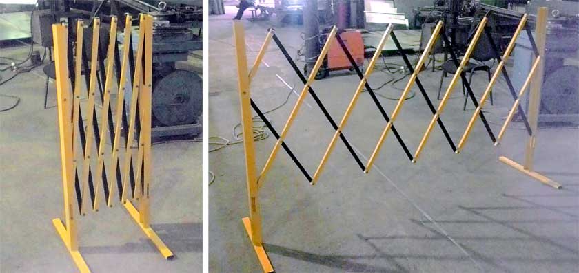 Раздвижные мобильные заграждения