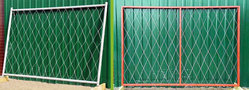 Секции забора с заполнением из сварной сетки, ПКЛЗ или сетки рабицы