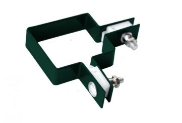 Крепление хомут 60х40 RAL 6005 (антивандальная гайка М6)