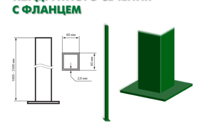 Металлические столбы для забора