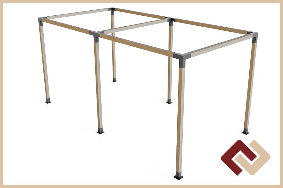 Комплект коннекторов для беседки увеличенного размера