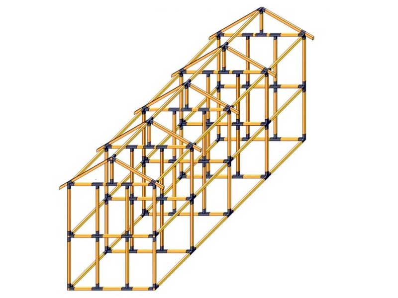 Комплект коннекторов для строительства каркаса фахверкового дома