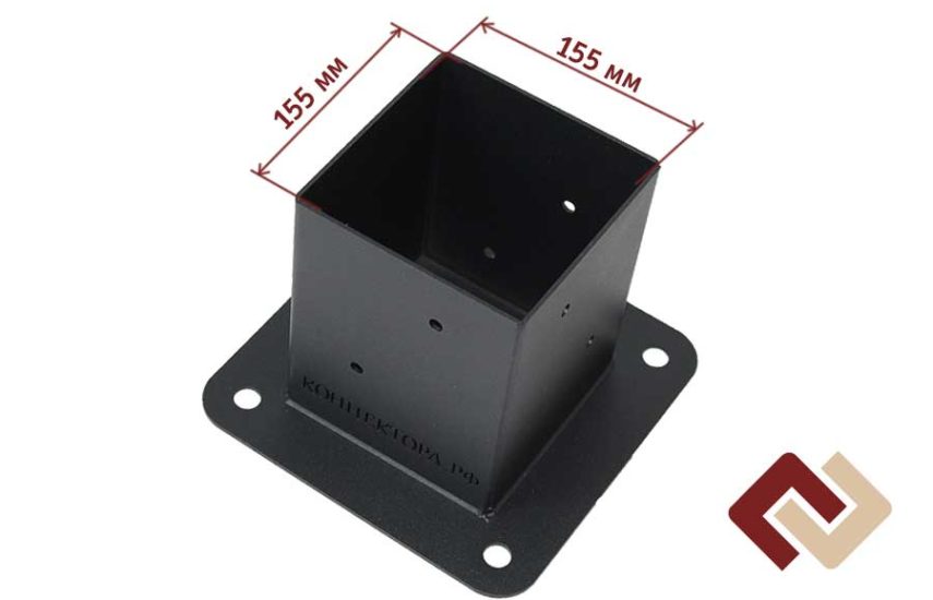 Коннектор-опора под брус 150х150 одинарная
