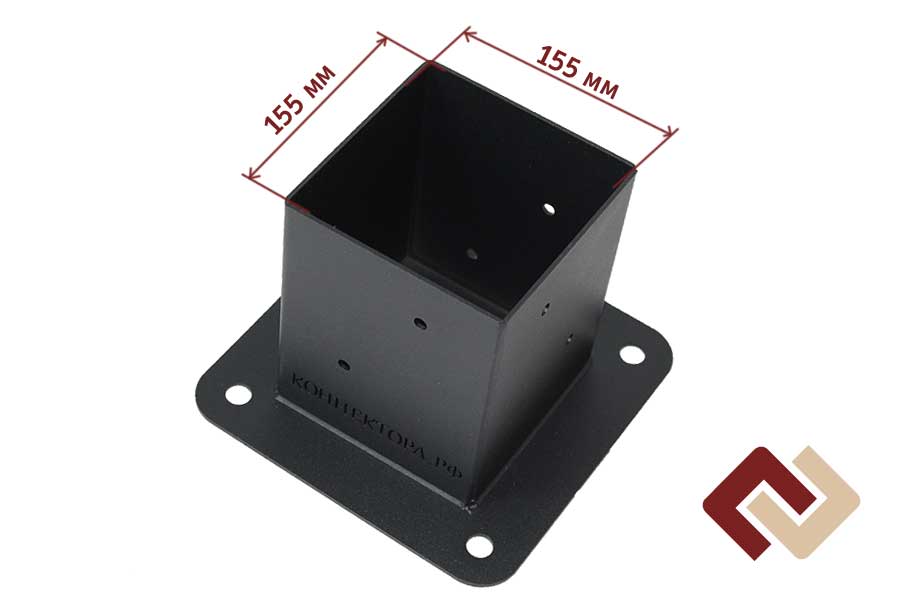 Коннектор-опора под брус 150х150 одинарная