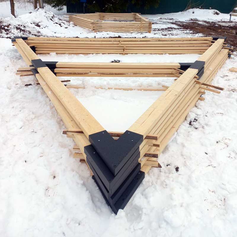 Коннекторы для А-фрейма — комплект металлических узлов для каркаса