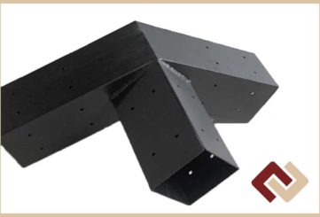 Кронштейн-коннектор четверной М1 под брус 100х100