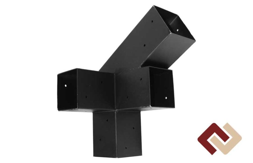 Кронштейн-коннектор четверной стартовый стропильный 30° (левый/правый) под брус 100х100