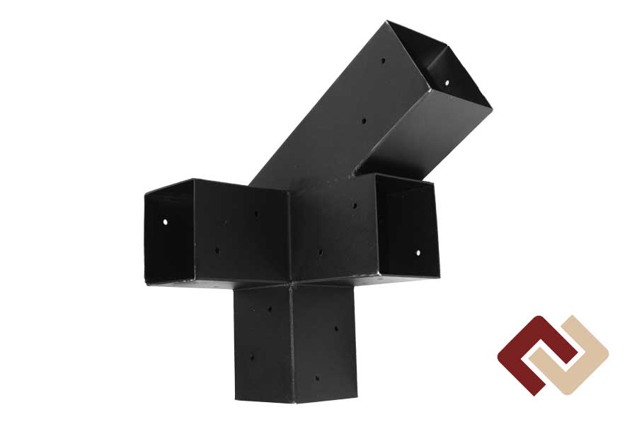 Кронштейн-коннектор четверной стартовый стропильный 30° (левый/правый) под брус 100х100