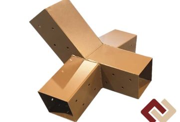 Кронштейн-коннектор одинарный стропильный под брус 100х100