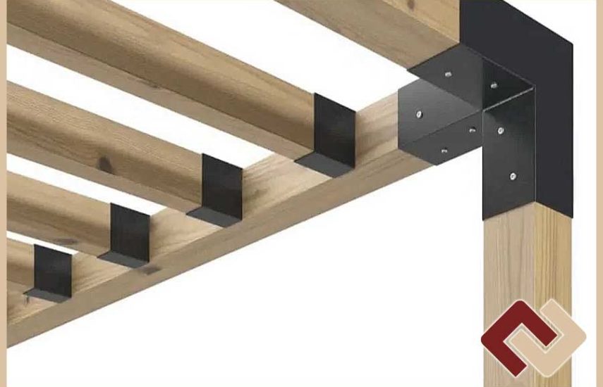 Кронштейн-коннектор одинарный стропильный под брус 50х100