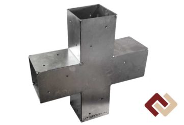 Кронштейн-коннектор пятиконечный проходной стропильный 30° под брус 100х100