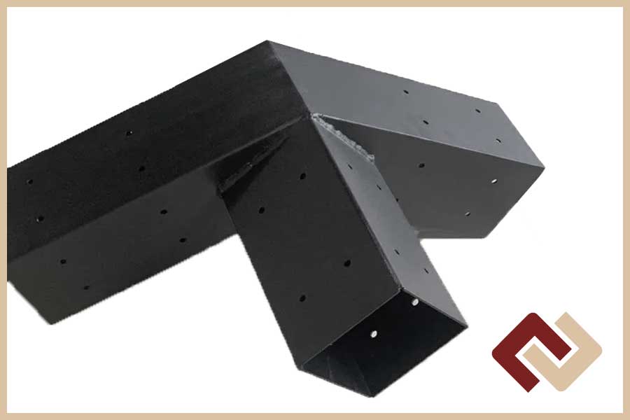 Кронштейн-коннектор стартовый коньковый 120° под брус 100х100