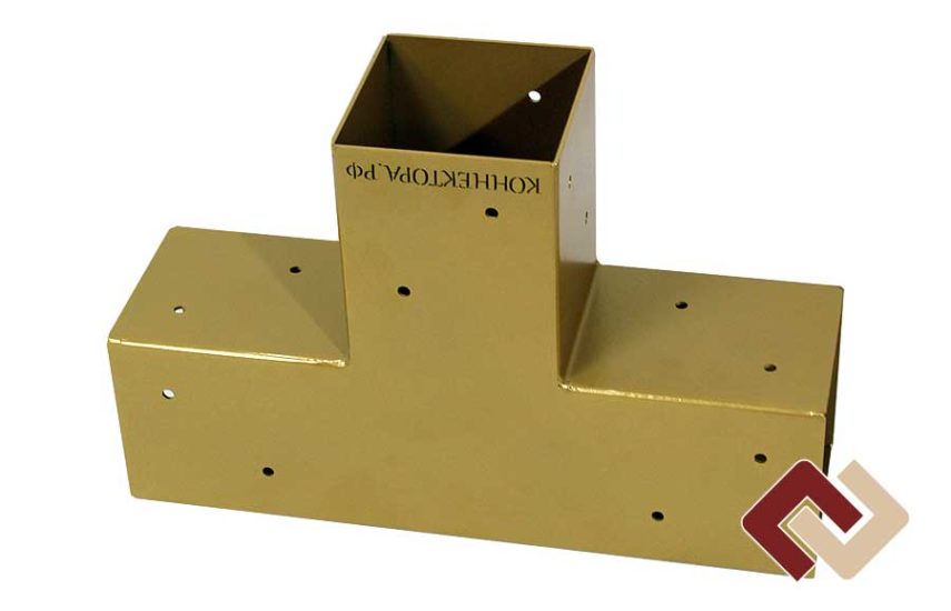 Кронштейн-коннектор тройной под брус 100х100