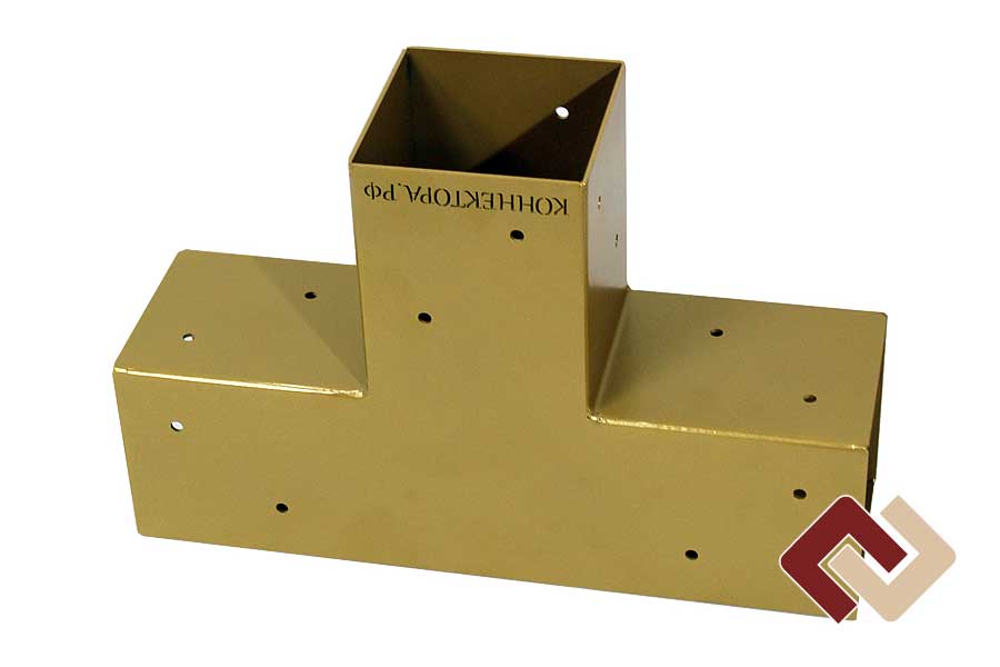 Кронштейн-коннектор тройной под брус 100х100