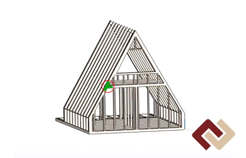 Кронштейн-коннектор тройной угол 120° для каркаса А-Фрейм под брус 50х150
