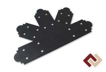 Пластина крепежная плоская Т-образная 90°