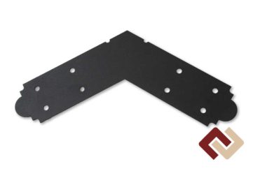 Пластина крепежная плоская Т-образная с отводами 45°