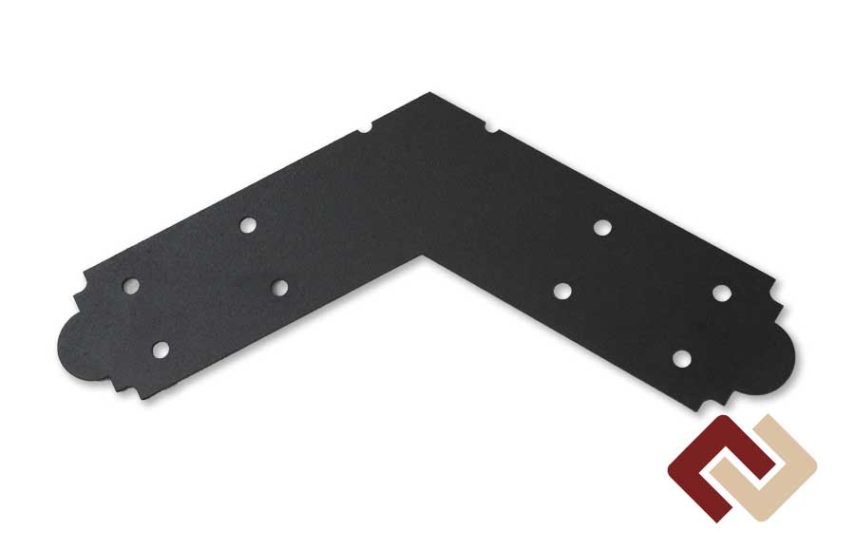 Пластина крепежная плоская угловая угол 120°