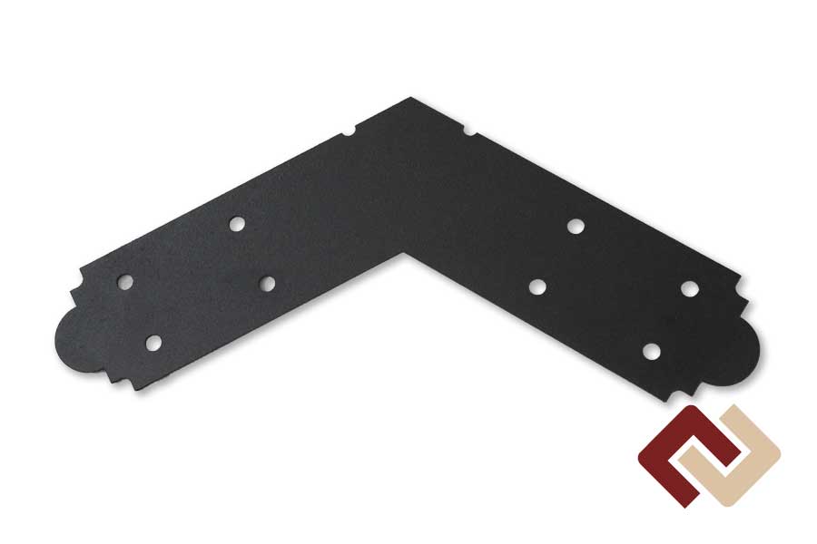 Пластина крепежная плоская угловая угол 120°