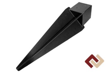 Свая-коннектор забивная под брус 100х100 длина лезвия 350 мм