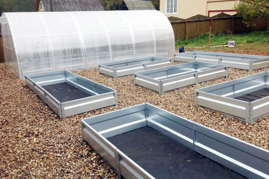 Оцинкованные ограждения для грядок